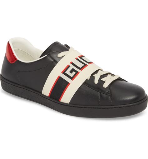 gucci men's ace logo-striped|Gucci Ace Sneaker (Men) .